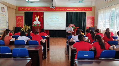 Trường MN Đô thị Việt Hưng tổ chức khai mạc hội thi giáo viên giỏi cấp trường